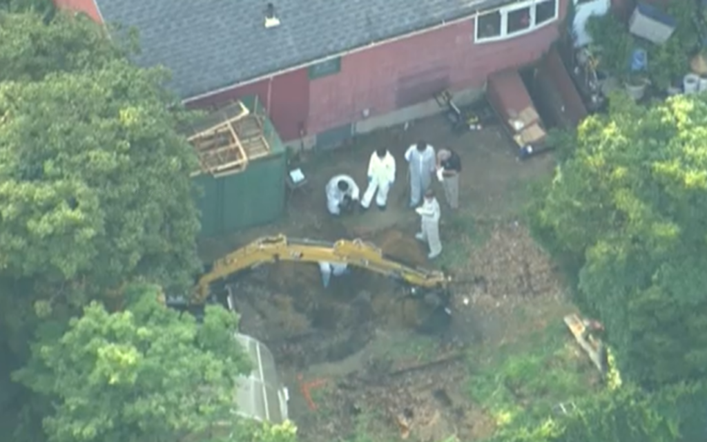 Excavation equipment has been present at the Heuermann residence since Sunday