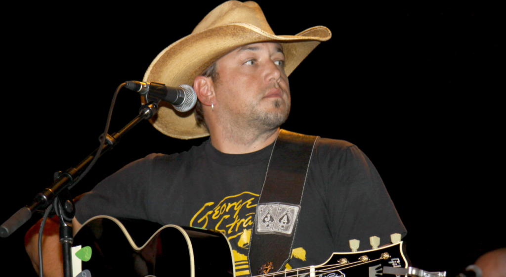 Jason Aldean. At a benefit for the family of Elmer "Buddy" Christian.