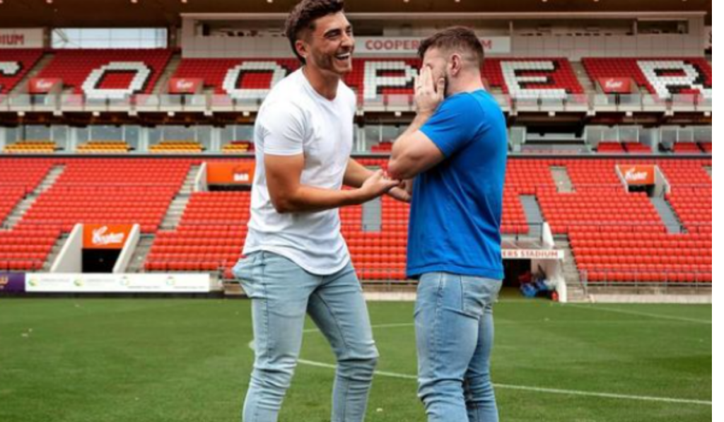 First Openly Gay Top-Flight Male Soccer Player Proposes on Home Pitch
